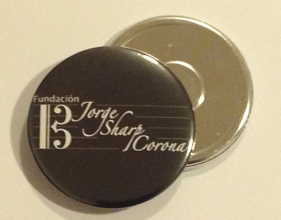 chapita iman magneto color negro