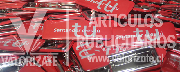 chapa rectangular banco santander