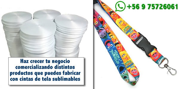 cintas de tela para sublimar cintas de genero sublimacion