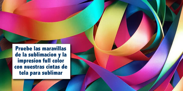 cintas de tela para sublimar cintas de genero sublimacion