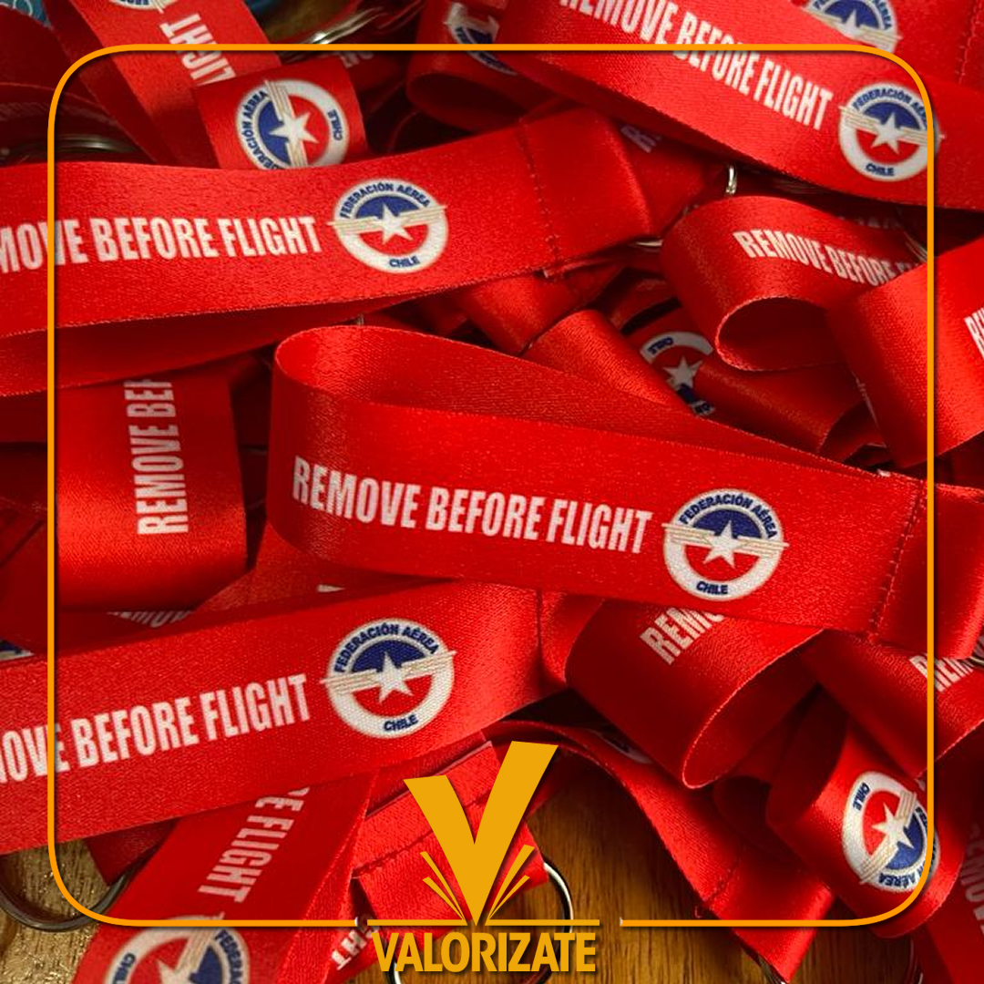 Trabajos de lanyards y porta credenciales Valorizate Chile